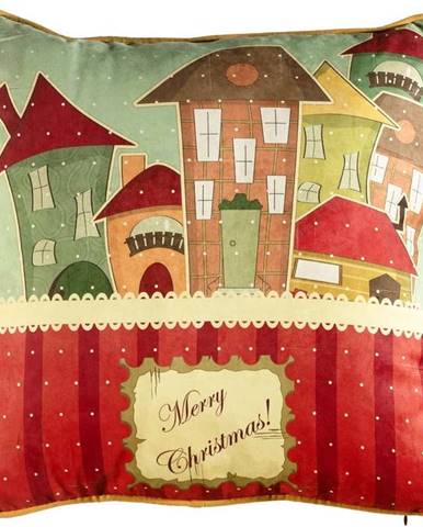 Vánoční povlak na polštář Mike & Co. NEW YORK Comfort Houses, 43 x 43 cm