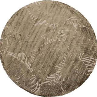 Hnědý koberec WOOOD Naya, ø 150 cm