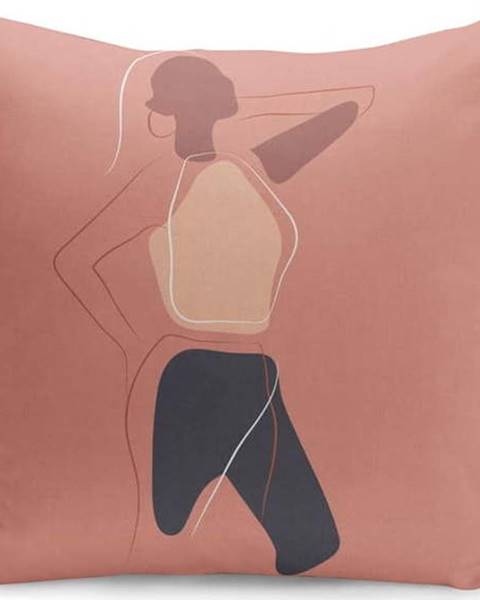 Polštář s výplní Kate Louise Siluette Nora, 43 x 43 cm
