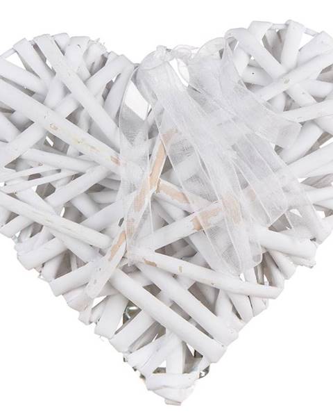 BAUMAX Dekorace srdce 15 x 15 cm bílé 63943551