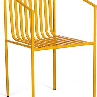 Sada 2 žlutých zahradních židlí Bonami Selection Cecile
