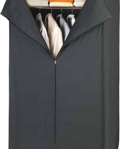 Černá látková úložná skříň Wenko, 160 x 50 x 75 cm