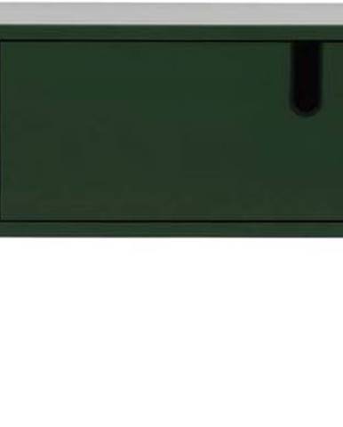 Tmavě zelená TV komoda Tenzo Uno, šířka 137 cm