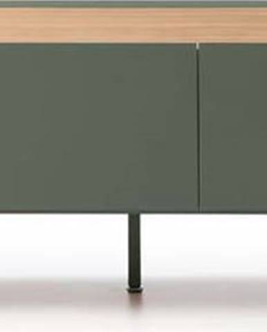 Zelený televizní stolek Teulat Arista