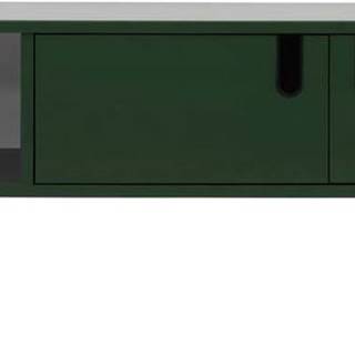 Tmavě zelená TV komoda Tenzo Uno, šířka 137 cm