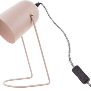 Růžová stolní lampa Leitmotiv Enchant, výška 30 cm