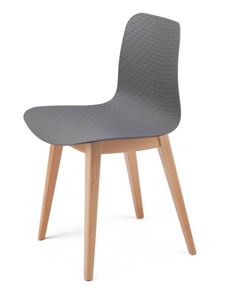Le Bonom Sada 2 šedých jídelních židlí Bonami Selection Koda