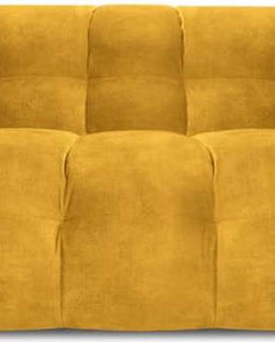 Žlutá sametová pohovka Windsor & Co Sofas Vesta, 208 cm