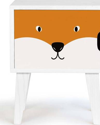 Dětský dřevěný noční stolek Little Nice Things Fox