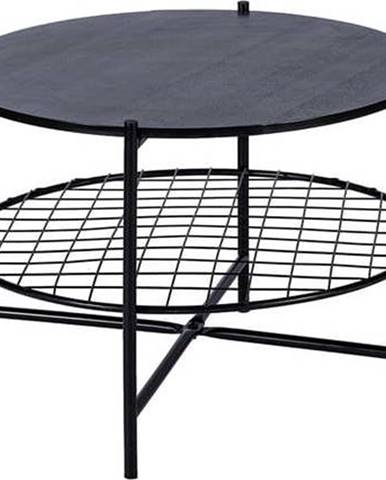 Černý kulatý konferenční stolek Bonami Selection Joe, Ø 63 cm