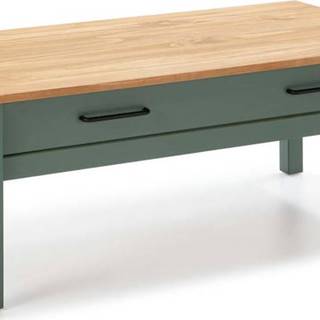 Zelený dřevěný konferenční stolek Marckeric Miranda