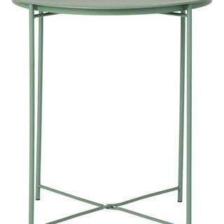 Zelený odkládací stolek z matně lakované oceli House Nordic Bastia