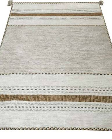 Béžový bavlněný koberec Webtappeti Antique Kilim, 60 x 240 cm