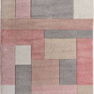 Růžovo-šedý koberec Flair Rugs Cosmos, 80 x 150 cm