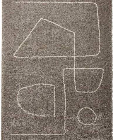 Šedý koberec Think Rugs Boho, 120 x 170 cm