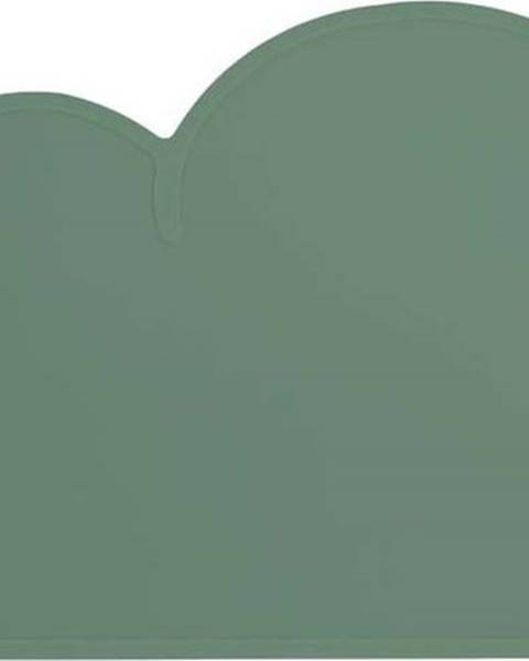 KINDSGUT Zelené silikonové prostírání Kindsgut Cloud, 49 x 27 cm