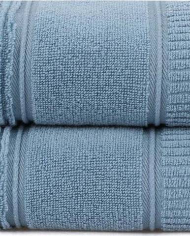 Sada 2 modrých bavlněných ručníků Hobby Daniela, 50 x 90 cm