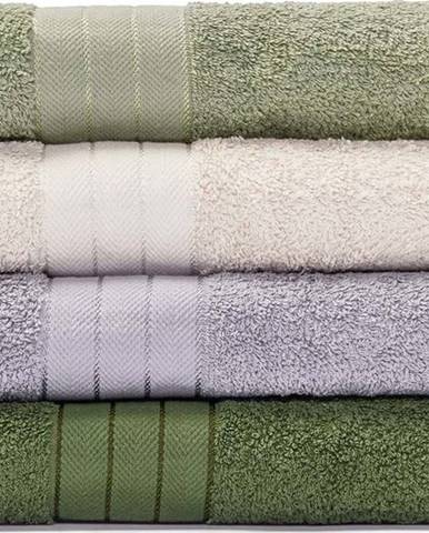 Sada 4 bavlněných ručníků Bonami Selection Firenze, 50 x 100 cm