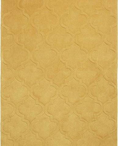 Hořčicově žlutý koberec Think Rugs Hong Kong Puro, 120 x 170 cm
