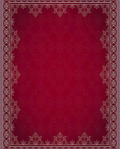 Červený běhoun Vitaus Emma, 80 x 200 cm