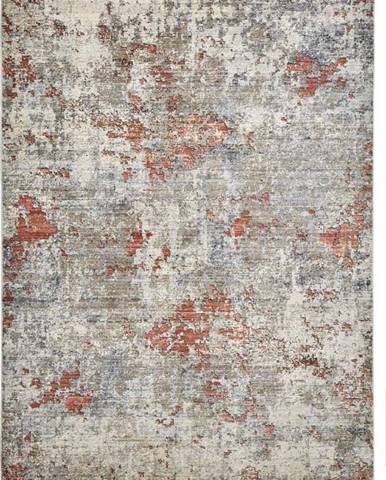 Terakotovo-šedý koberec Think Rugs Athena, 160 x 220 cm