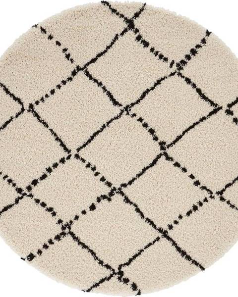 Mint Rugs Béžovo-černý koberec Mint Rugs Hash, ⌀ 160 cm
