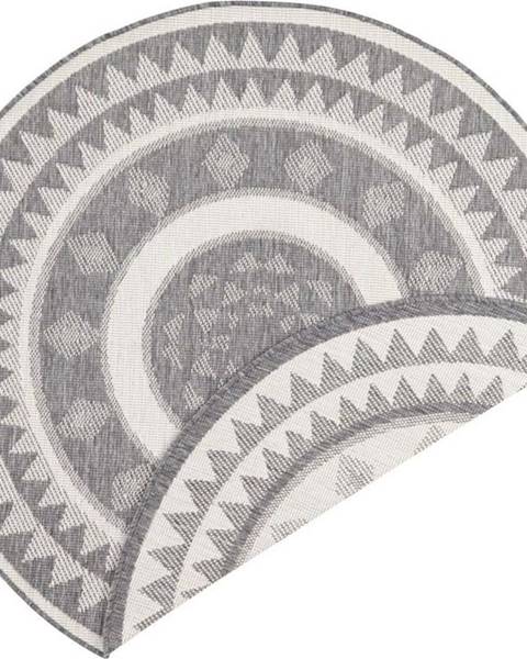 NORTHRUGS Šedo-krémový venkovní koberec NORTHRUGS Jamaica, ⌀ 200 cm