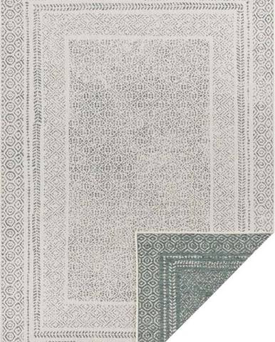 Zeleno-bílý venkovní koberec Ragami Berlin, 120 x 170 cm