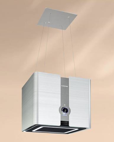 Klarstein Futurelight Smart, Ostrůvkový odsavač par, Recirkulace, 420 m³/h, LED nerezová ocel