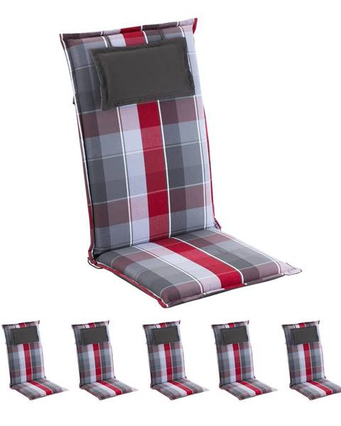 Blumfeldt Donau, polstry, polstry na židli, vysoké opěradlo, zahradní židle, polyester 50 x 120 x 6 cm