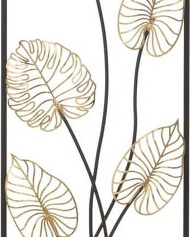 Kovová závěsná dekorace se vzorem listů Mauro Ferretti Luxy -A-, 31 x 90 cm