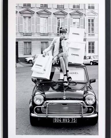 Černobílý plakát Velvet Atelier Chanel, 40 x 30 cm