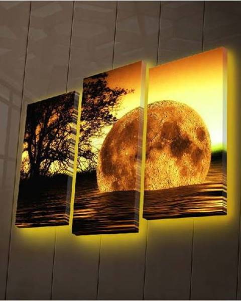 Ledda Podsvícený 3dílný obraz Wallity Moon