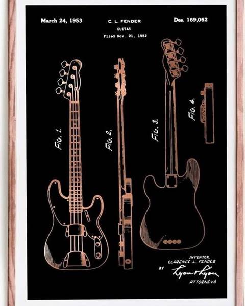 Really Nice Things Zarámovaný plakát Really Nice Things Fender Guitar, 65 x 45 cm