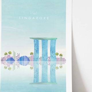 Plakát Travelposter Singapore, A3