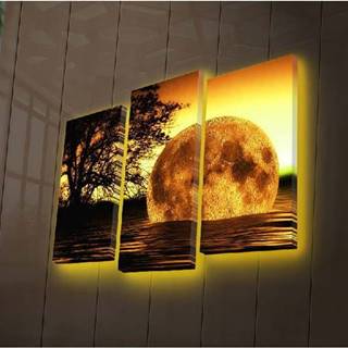 Podsvícený 3dílný obraz Wallity Moon