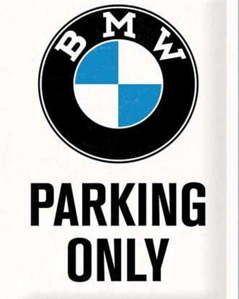Postershop Nástěnná dekorativní cedule Postershop BMW Parking