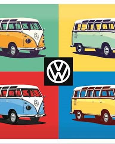 Nástěnná dekorativní cedule Postershop VW Bulli Pop Art