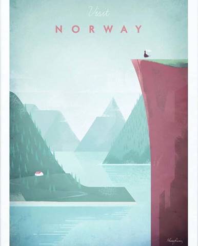 Plakát Travelposter Norway, 30 x 40 cm