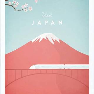 Plakát Travelposter Japan, A3