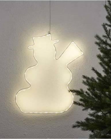 Závěsná svítící LED dekorace Star Trading Lumiwall Snowman, výška 50 cm