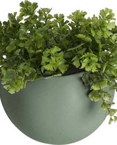 Matně zelený nástěnný keramický květináč PT LIVING Globe, ⌀ 9 cm