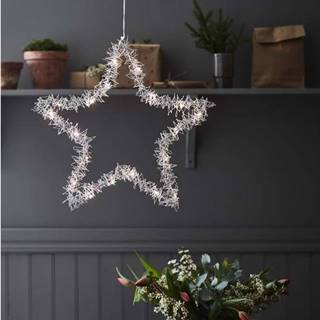 Vánoční závěsná světelná dekorace Markslöjd Tangle Star, výška 45 cm