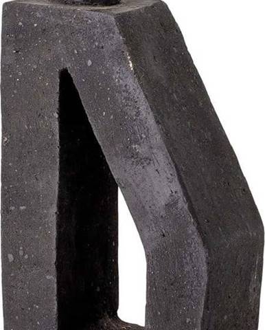 Černý terakotový svícen Bloomingville Kes, výška 20 cm