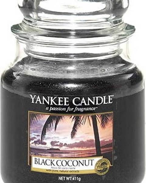 Yankee candle Vonná svíčka Yankee Candle Černý Kokos, doba hoření 65 hodin