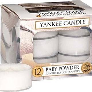 Sada 12 vonných svíček Yankee Candle Dětský Pudr, doba hoření 4 hodiny