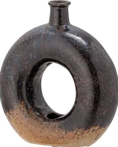Černá kameninová váza Bloomingville Baldvin