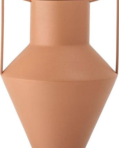 Oranžová kovová váza Bloomingville Iola, výška 34 cm
