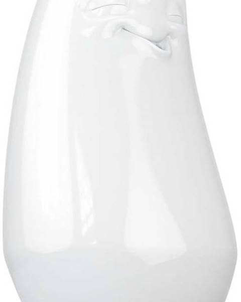 58products Bílá spokojená váza z porcelánu 58products