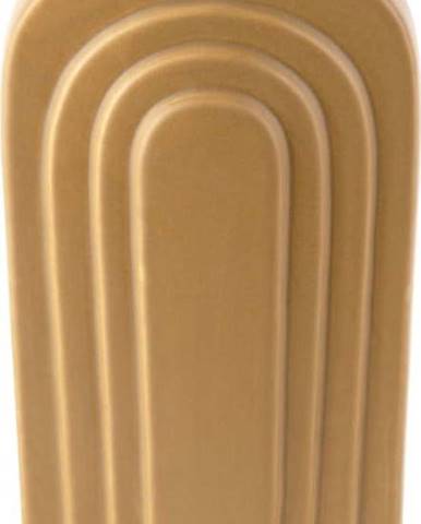 Žlutá keramická váza PT LIVING Arc, výška 27 cm